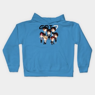 got7 full personel classic mode Kids Hoodie